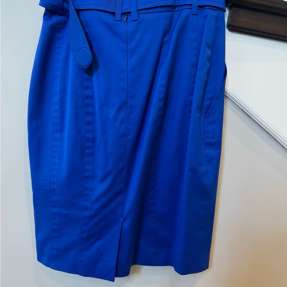 Akris Punto Blue Belted Skirt - Picture 3 of 3